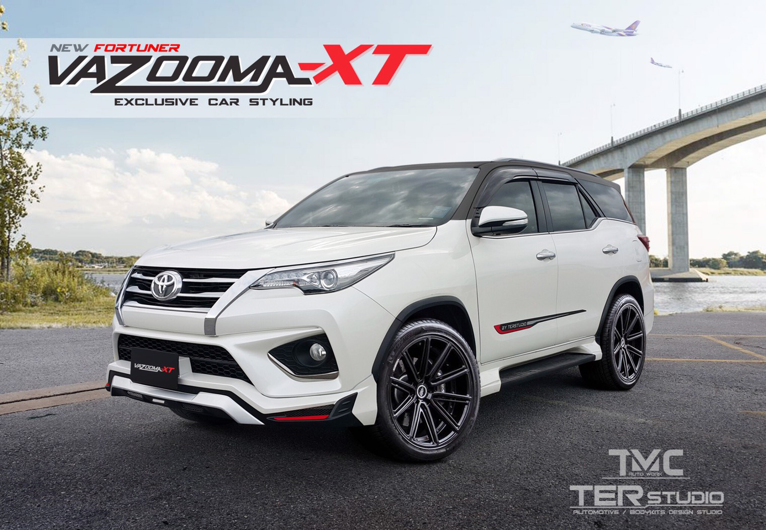 ชุดแต่ง Fortuner 2015-2020 TRD รุ่นVazoom XT